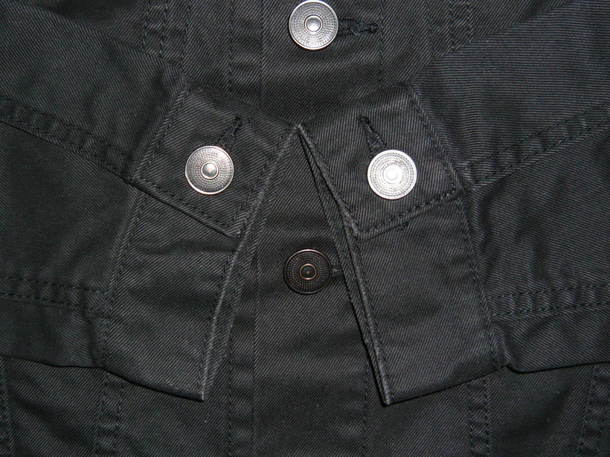 メンズメルローズ 長袖 ブラック デニムジャケット サイズ3 中古品 綿100％ MEN'S MELROSEの画像6
