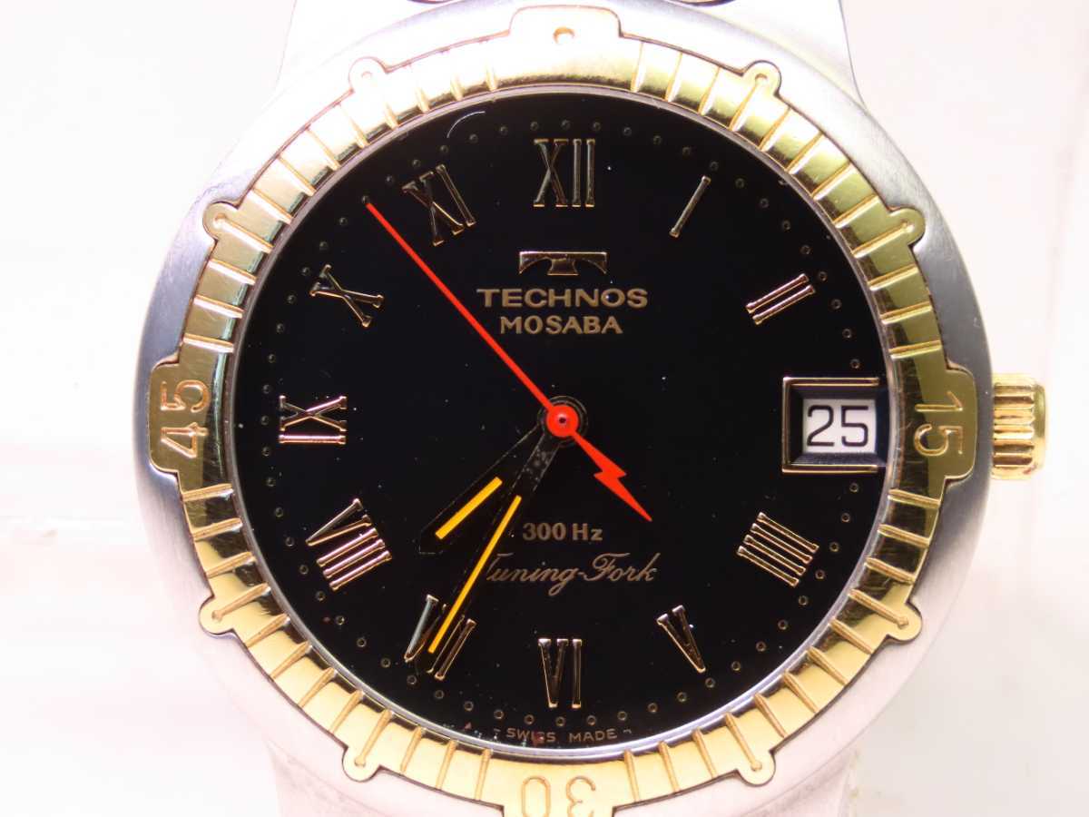 ♪□稼働 電池新品 高級レア! TECHNOS テクノス MOSABA モサバ
