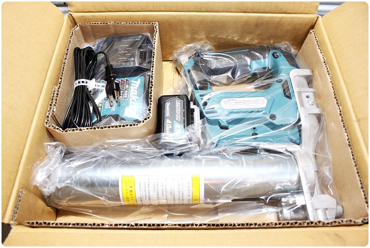 【未使用】YAMADA ヤマダ 電動式グリースガン EG-400BII 充電式 10.8Vマキタ製バッテリー充電器付_画像2
