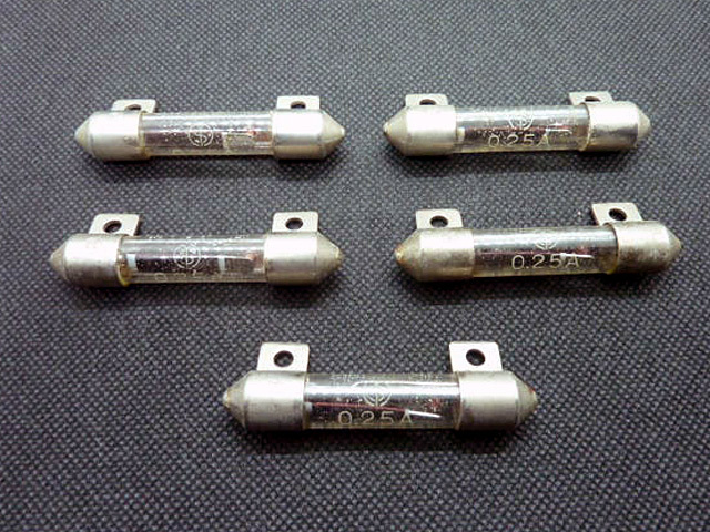  unused cho super-rare SANKOSHI CO.LTD Showa era 39 fuse 0.25A self . heat coil.5ps.@*221223