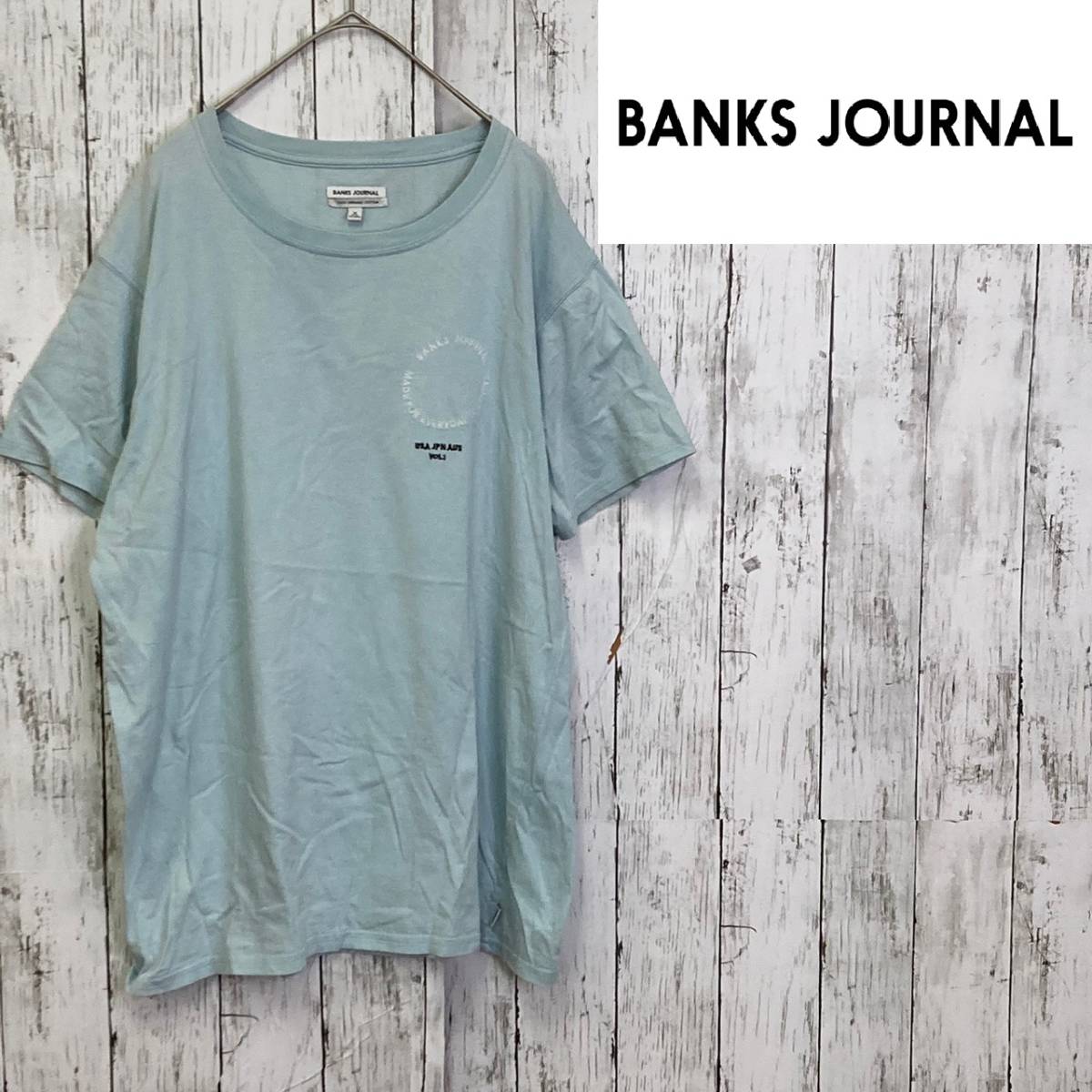 BANKS JOURNAL★バンクス ジャーナル★メンズ コットン Ｔシャツ★サイズＭ　10-89_画像1