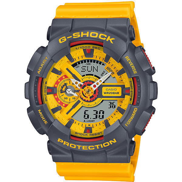 セール!★新品 カシオ正規保証付き★G-SHOCK 限定品 GMA-S110Y-9AJF デジタル アナログ イエロー 黄色 レディース腕時計 警戒色 レスキュー_画像1