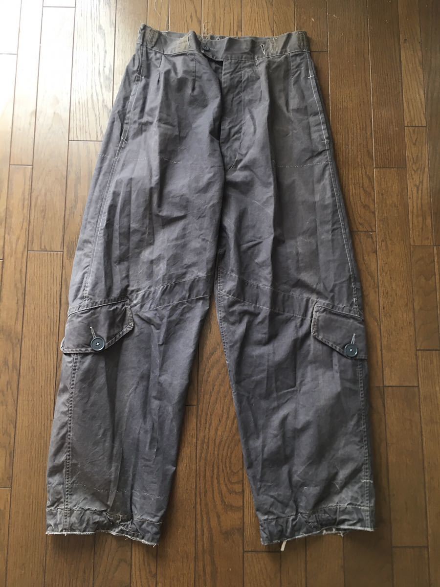 50s イギリス軍 RAF ベンタイル パンツ ventile over trousers ...