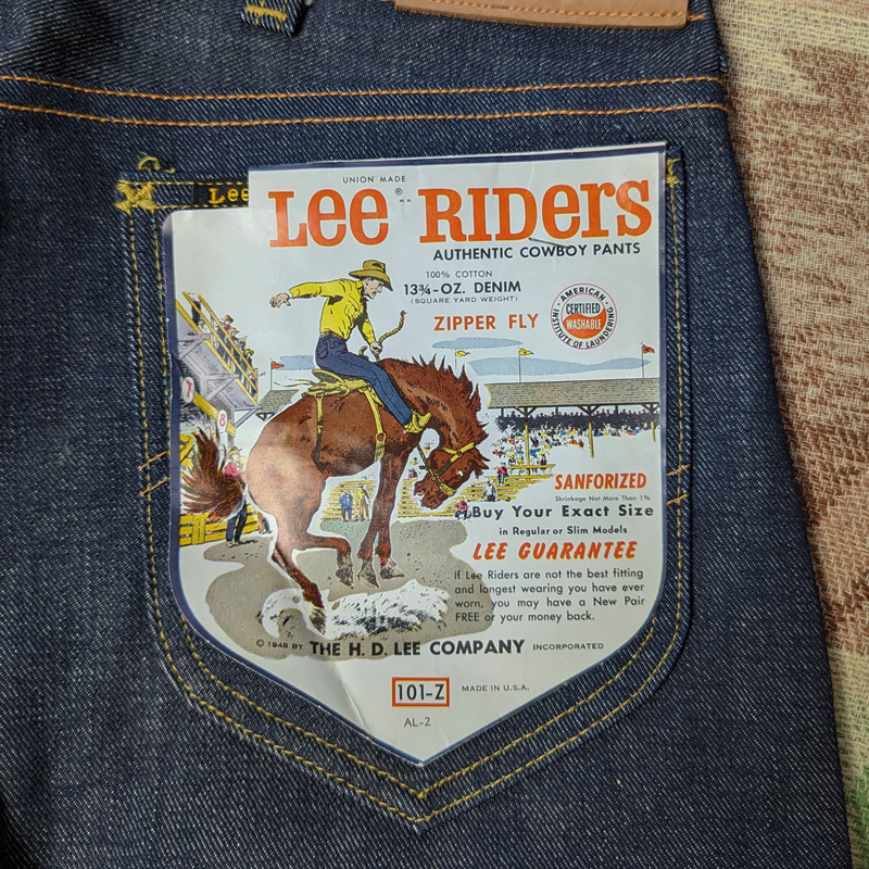 55%以上節約 Lee 101z Riders デニム Dead Stock レザーパッチ ai