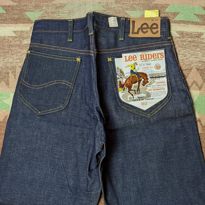 完品 W32L29 【Lee 101-Z】 60s Denim Jeans RIDERS 60年代 デッド