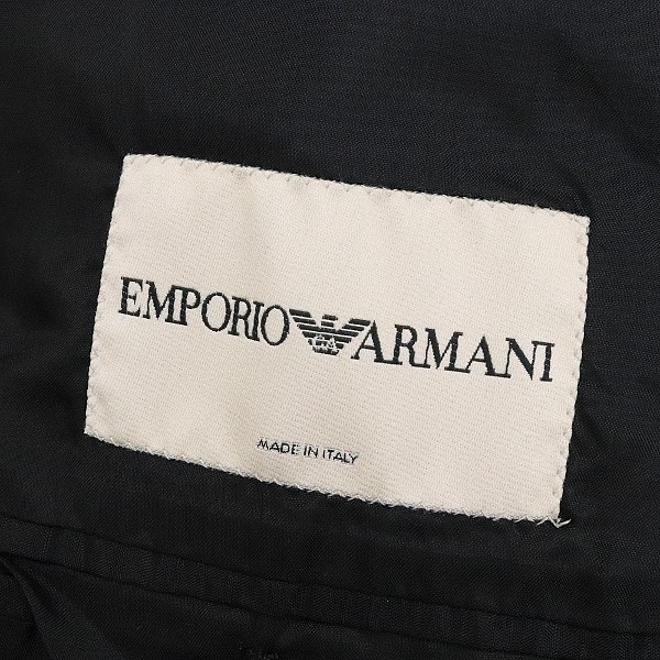 国内正規品◆EMPORIO ARMANI エンポリオ アルマーニ 3釦 ジャケット 黒 ブラック 52_画像5