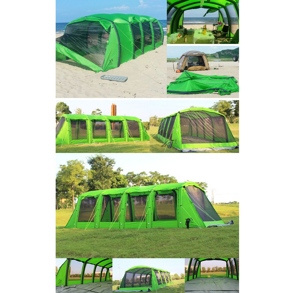 全長8m 空気で膨らむ インフレータブルテント テント 超大型 イベント パーティー 大人数のアウトドアに 緑色_画像6
