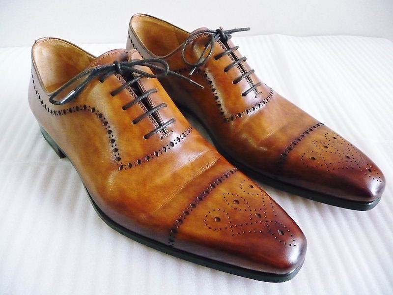 超美品 18344 マグナーニ MAGNANNI セミブローグ ムラ染め 茶系 レザー 紳士革靴 ビジネス スペイン製 ♪ レザーソール EU43 シューズ 27.0cm 超美品 18344 マグナーニ MAGNANNI セミブローグ ムラ染め 茶系 レザー 紳士革靴 ビジネス スペイン製 ♪ レザーソール EU43 シューズ 27.0cm