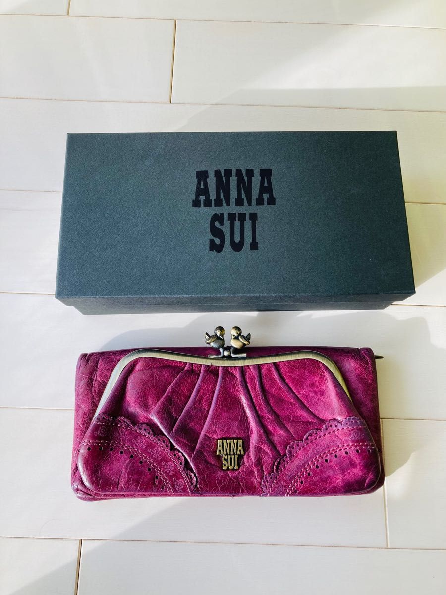 好評日本製】 ANNA SUI - 新品アナスイ☆幸運を掴むポワゾンがま口長