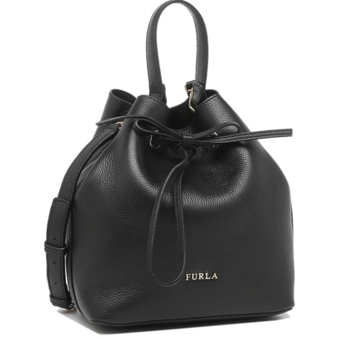柔らかい FURLA ハンドバッグ ショルダーバッグ バケツ型バッグ 巾着