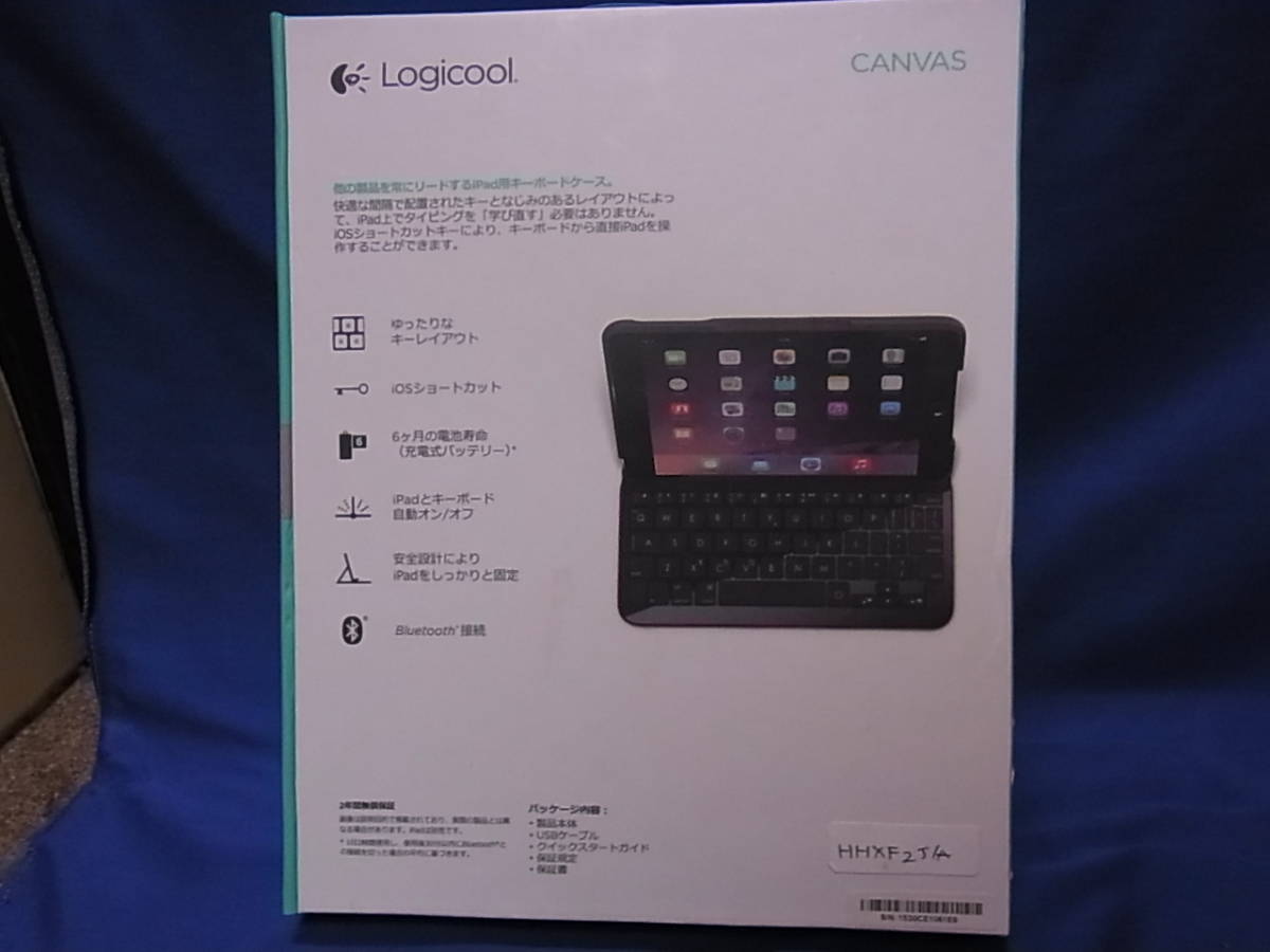 Logicool iPad mini 2 3 専用カバー一体型のキーボード CANVAS iK0771