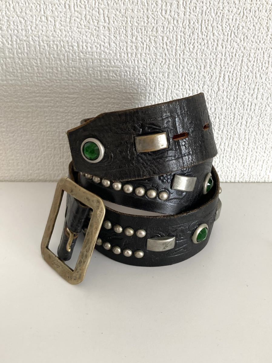 即決】キムタク着 テンダーロイン T-STUDS BELT レザー ベルト HTC