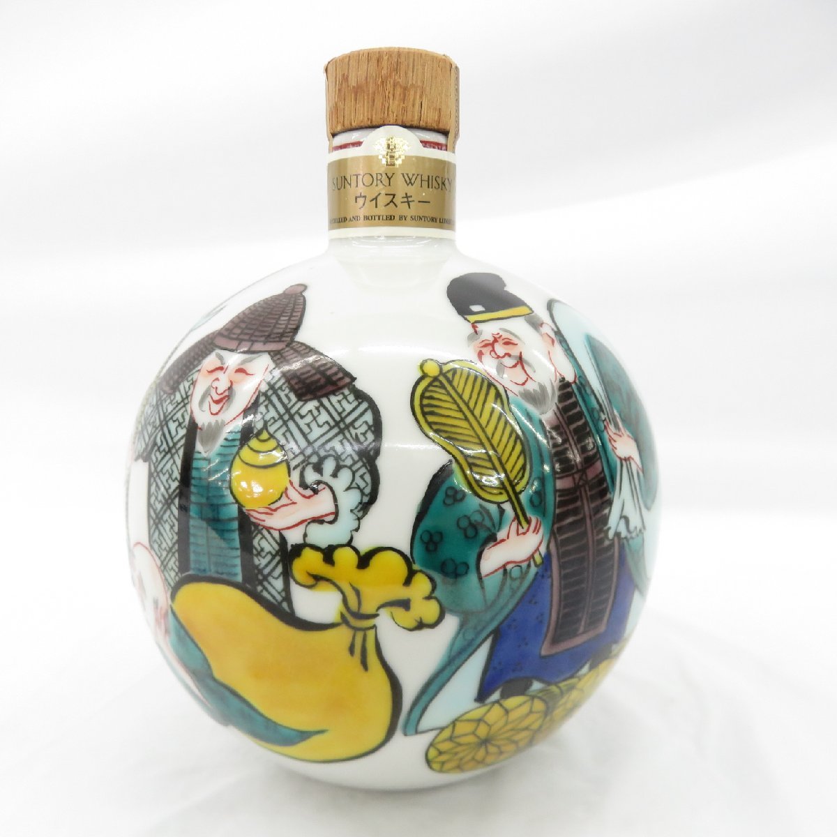未開栓】SUNTORY サントリー 九谷焼 七福神文瓶 ウイスキー 700ml 43