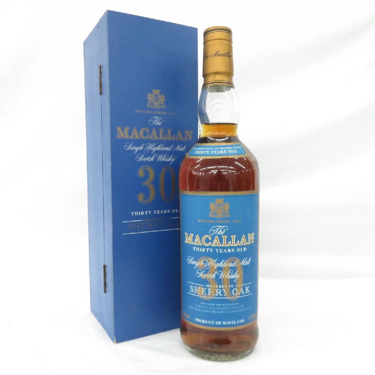 マッカラン 30年 ブルーラベル 木箱 MACALLAN スコッチウイスキー 