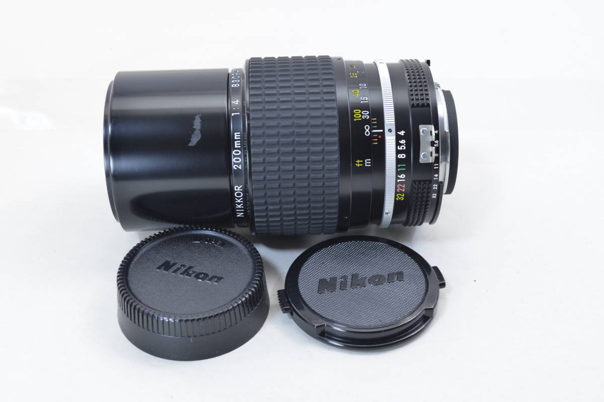 【ecoま】ニコン NIKON Ai 200mm F4 no.830945 中望遠単焦点 マニュアルレンズ