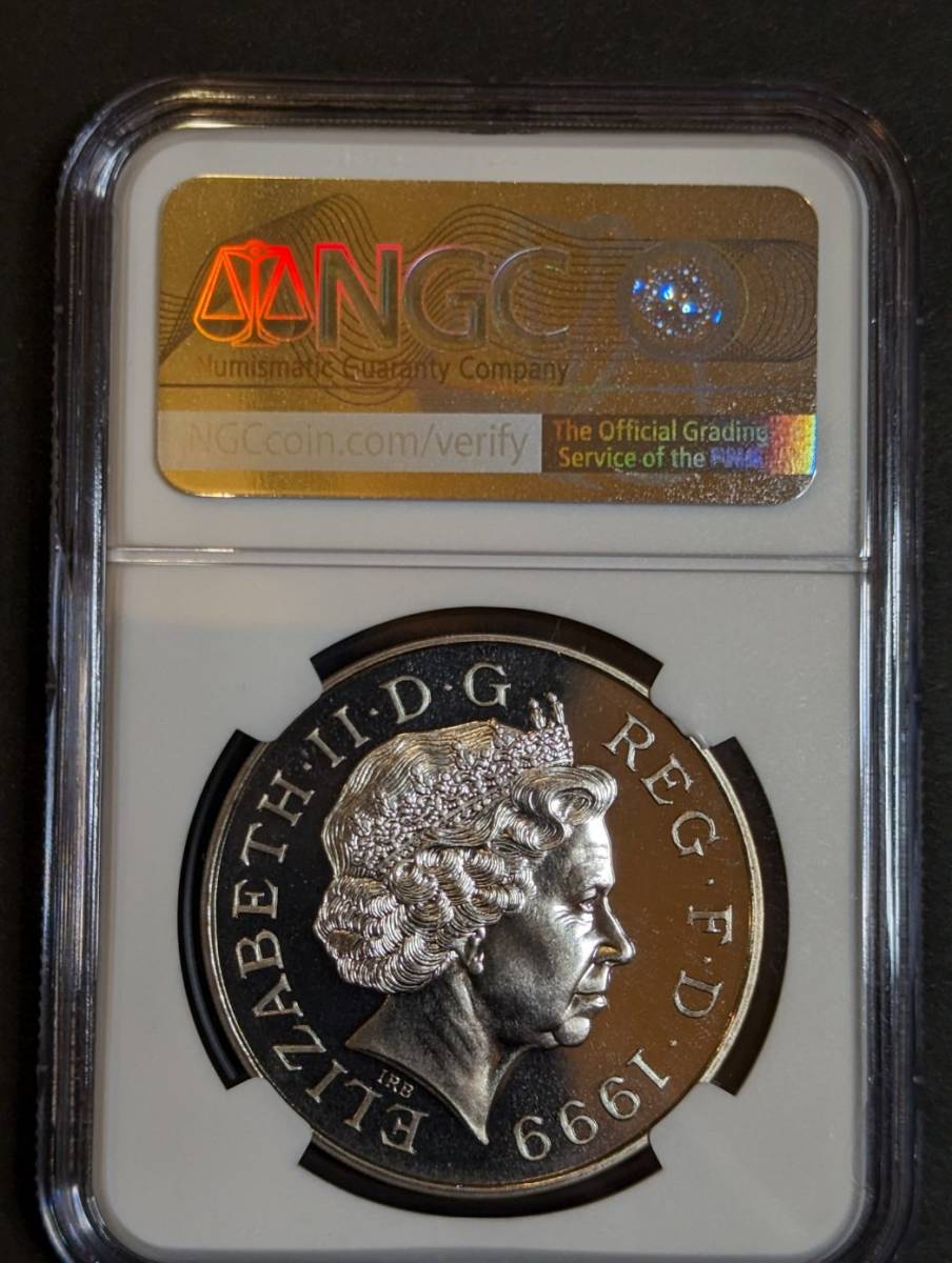 1999年 イギリス ダイアナ妃追悼記念 5ポンド 白銅貨 NGC MS69PL Top ...