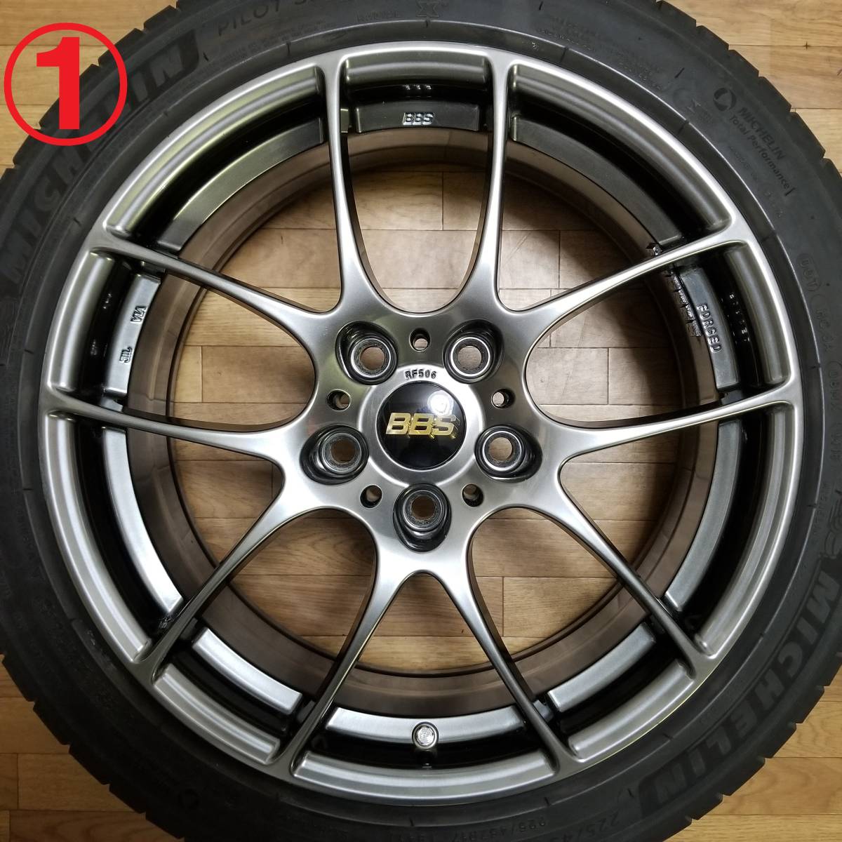 鍛造】17インチ 7.5J +50 PCD112 BBS RF RF506 軽量 VW ゴルフ Golf 8K