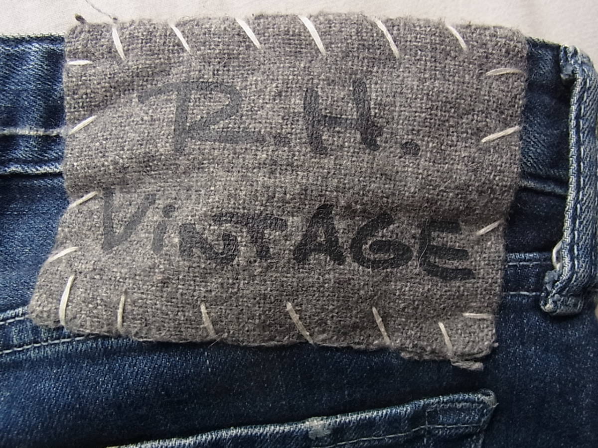 R.H. Vintage ロンハーマン ヴィンテージ　ユーズド加工　ストレッチ　スキニージーンズ　サイズ 23 　日本製_画像3