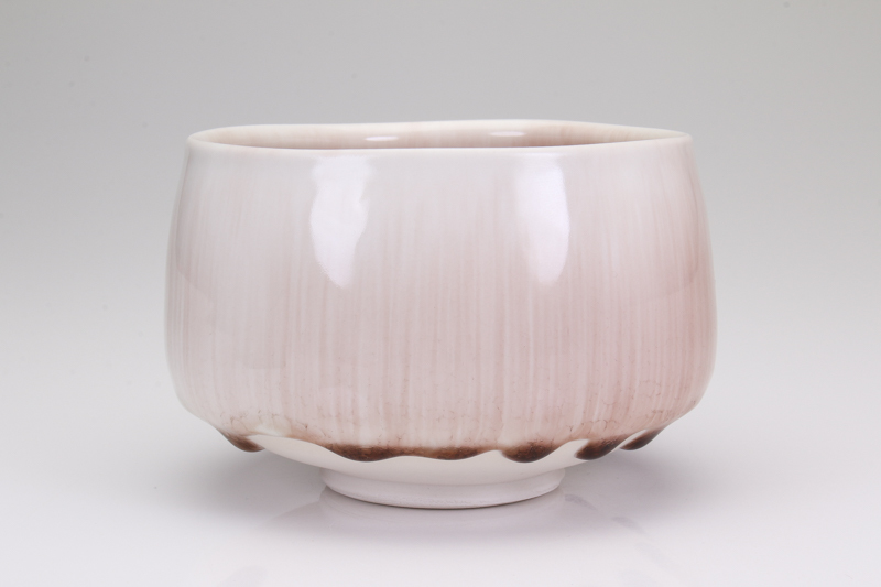 MG敬】和田山真央 作『いちじく流し 露華茶碗』K-67 MG敬】和田山真央 作『いちじく流し 露華茶碗』K-67