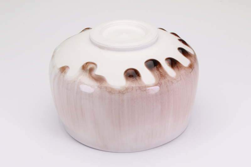 MG敬】和田山真央 作『いちじく流し 露華茶碗』K-67 MG敬】和田山真央 作『いちじく流し 露華茶碗』K-67
