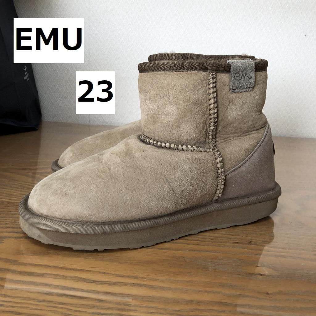 【在庫一掃】 EMU　エミュー オーストラリア　Stinger Mini　エミュ　ムートンブーツ　M6 女性用