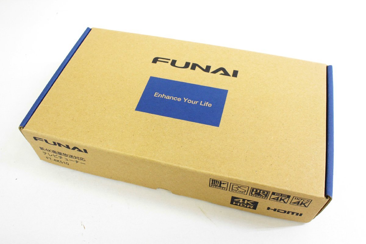 未使用 FUNAI FT-4KS10 FUNAI テレビチューナー 4K対応 ∫U3577