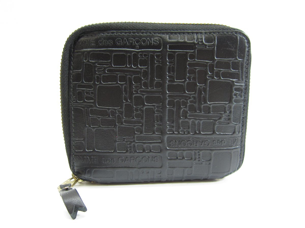 Comme Des Gar〓ons Wallet Embossed Logo SA2100EL 2つ折り財布