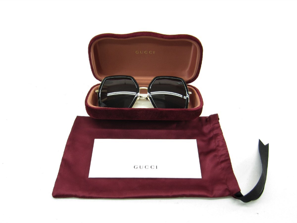 定番 グッチ Gucci メガネ・サングラス ∠UP3225 001 GG0106S スクエア