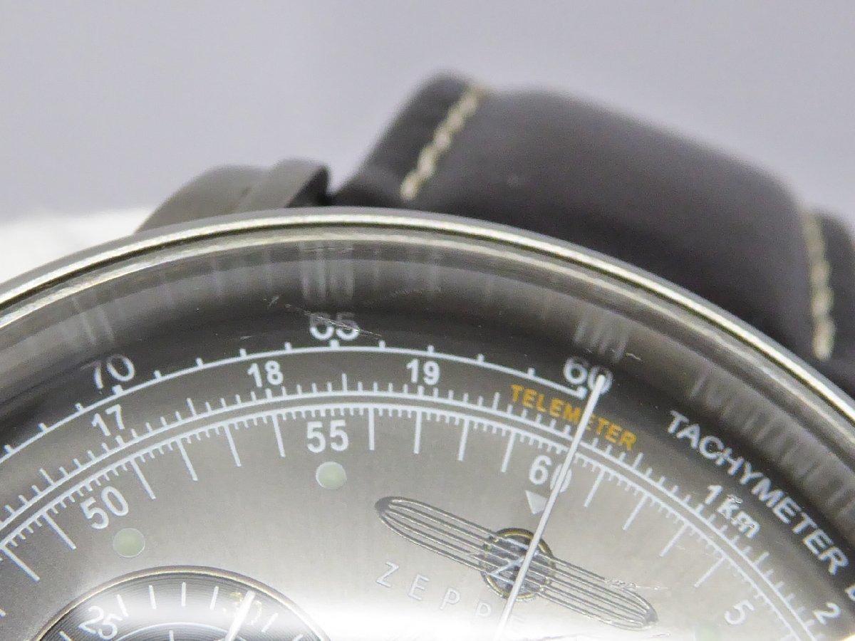 ツェッペリン ZEPPELIN 7680-2 100周年モデル クォーツ 腕時計 △WA5478_画像8