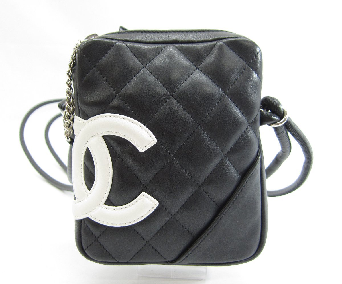 CHANEL シャネル カンボンライン ミニポシェット A25177 ショルダーバッグ □UP3240