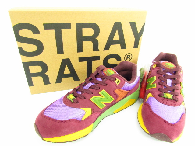 Stray Rats × New Balance ニューバランス 580 ”Burgundy” スニーカー MT580SR2 SIZE:27.5cm ▼SH6167