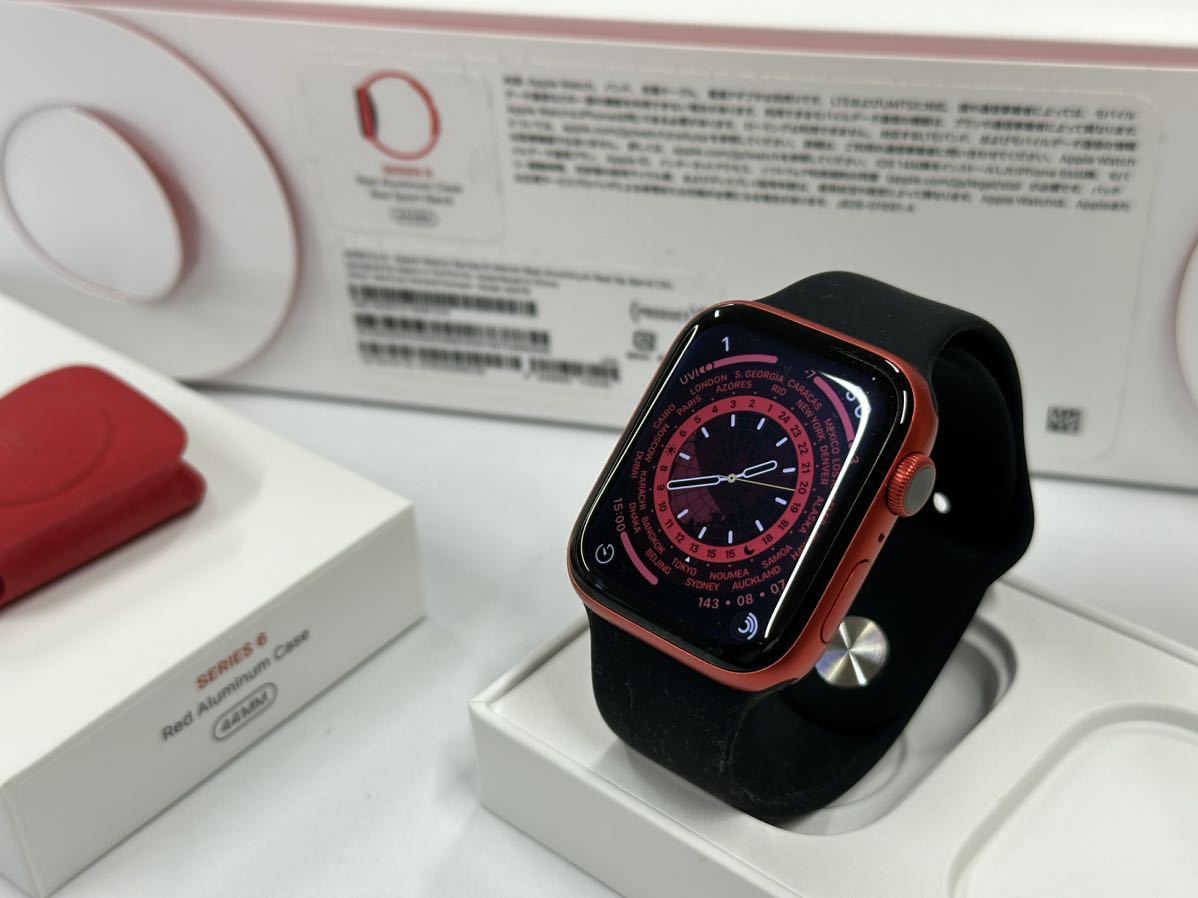 ☆即決 美品 バッテリー99% Apple watch Series6 44mm RED レッド