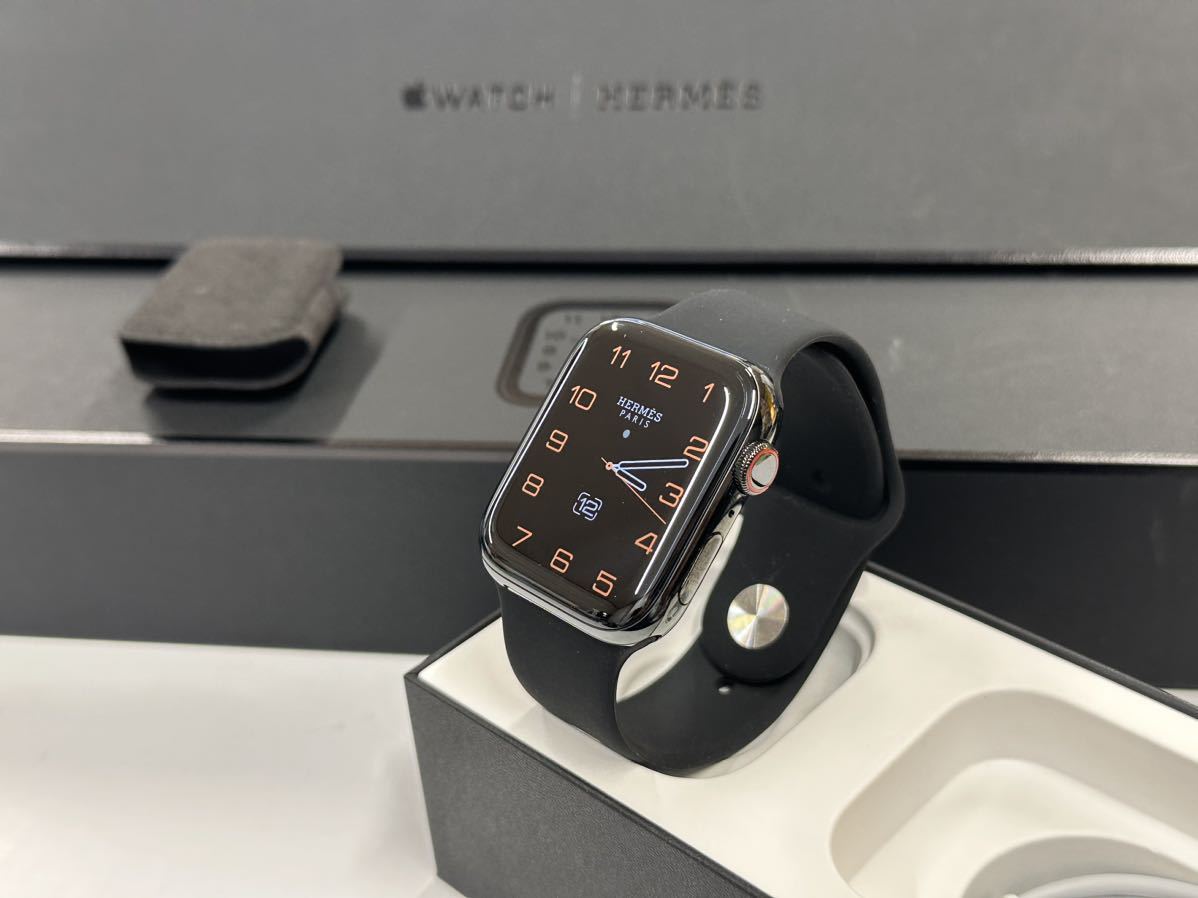 ☆即決 Apple Watch series5 HERMES 44mm ブラック 本体 アップルウォッチ エルメス 黒 GPS+Cellular 882