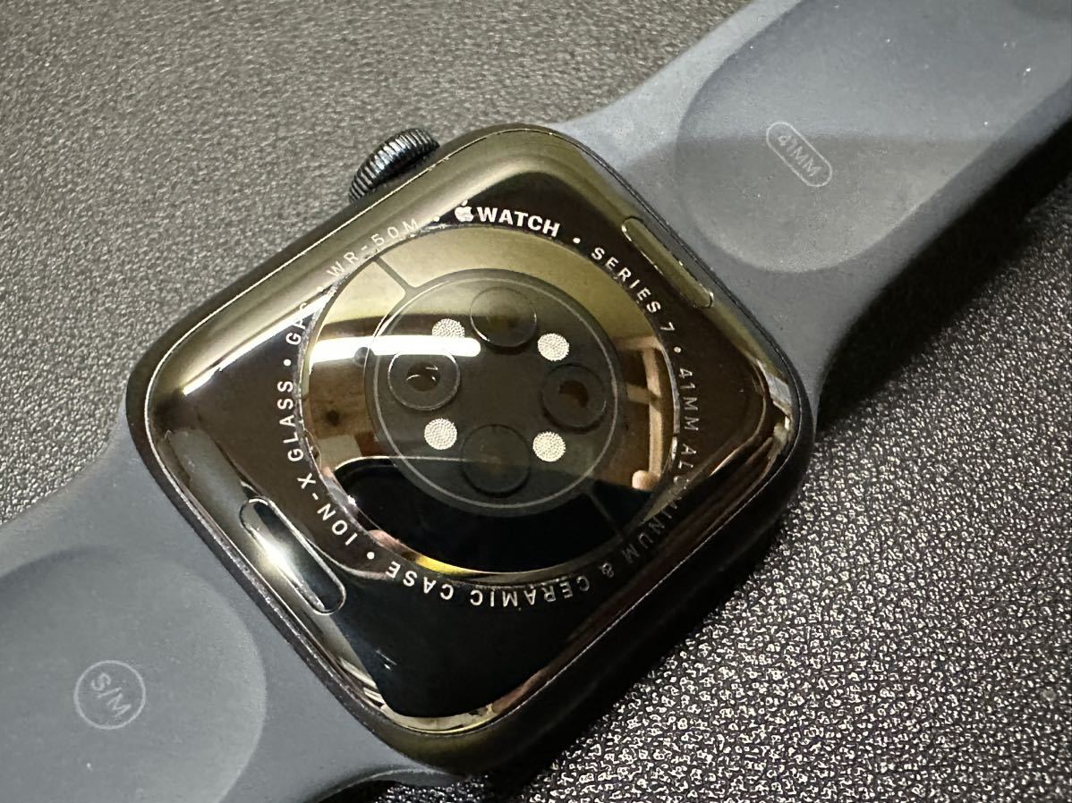 ☆即決 美品 Apple Watch Series7 41mm ミッドナイトアルミニウム