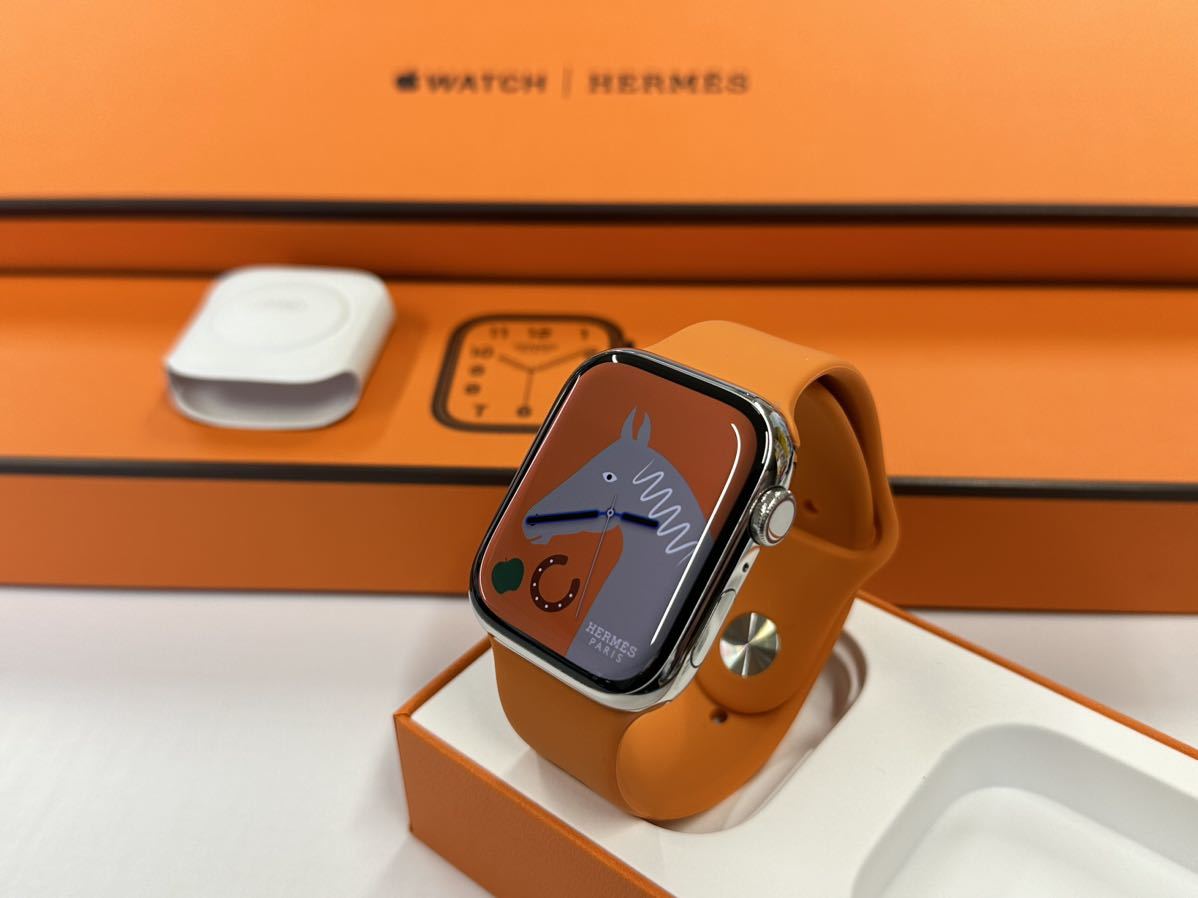 美品】アップルウォッチ7 エルメス 45mm セルラー AppleWatch-