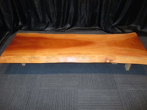 ＃518 ■　送料無料　マホガニー　一枚板　ダイニング　座卓　ローテーブル　テーブル　天板