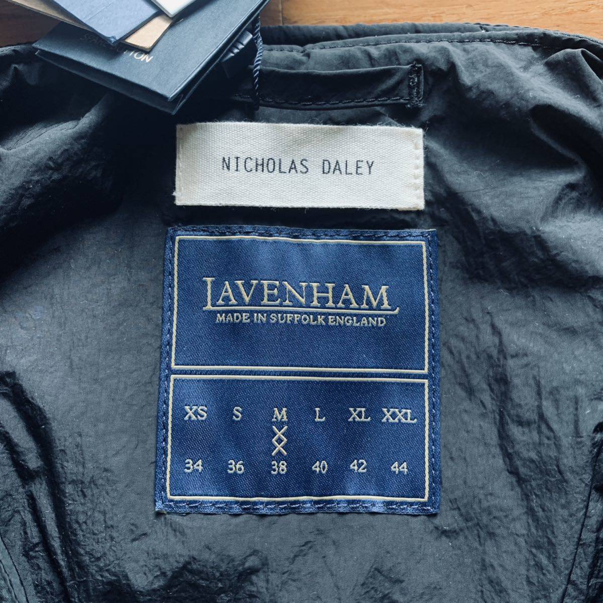 Nicholas Daley x Lavenham Engineers Jacket キルトダウンジャケット 黒 Mニコラスデイリー ラベンハム ブラック Mの画像9