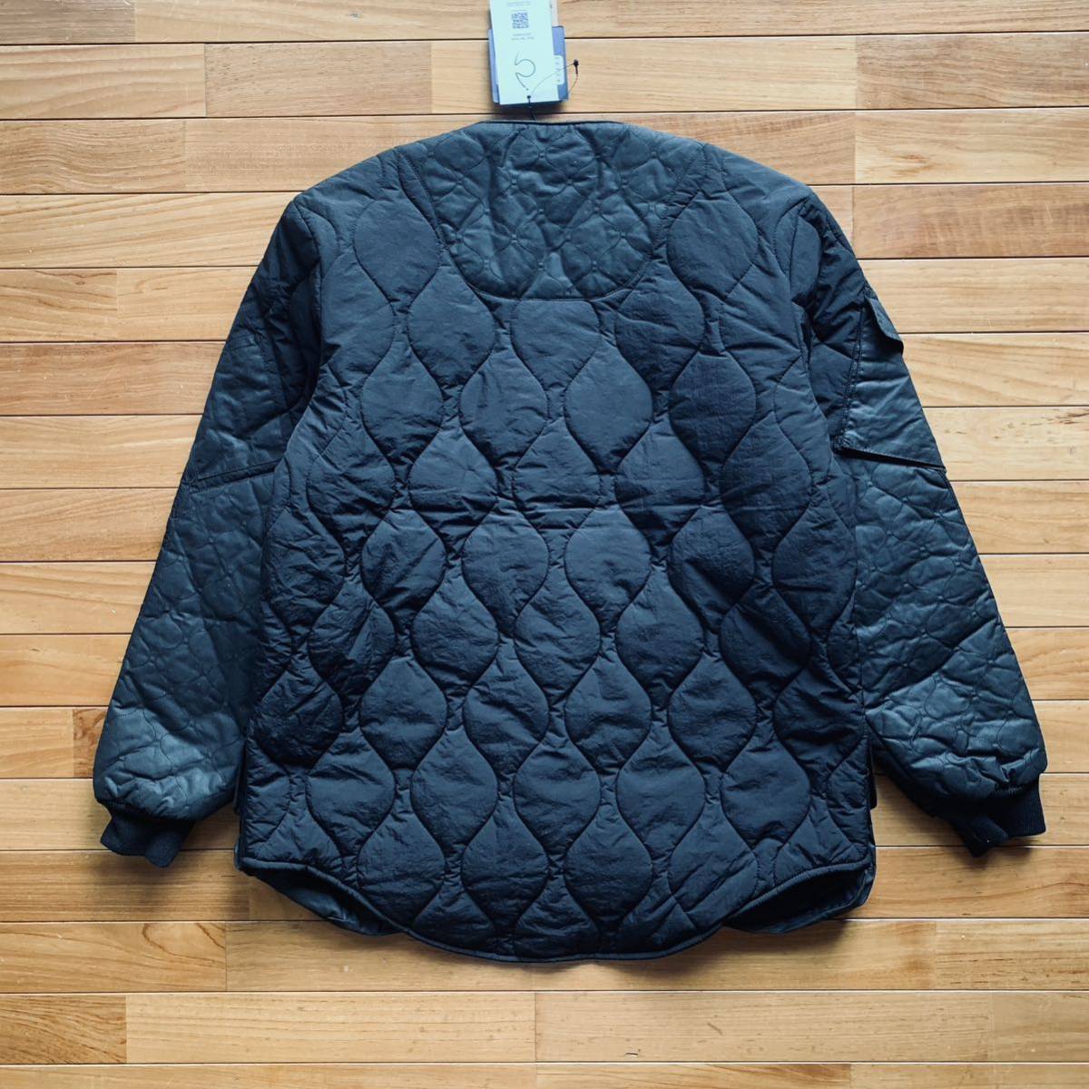 Nicholas Daley x Lavenham Engineers Jacket キルトダウンジャケット 黒 Mニコラスデイリー ラベンハム ブラック Mの画像5