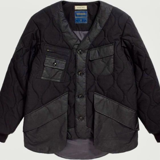 Nicholas Daley x Lavenham Engineers Jacket キルトダウンジャケット 黒 Mニコラスデイリー ラベンハム ブラック M