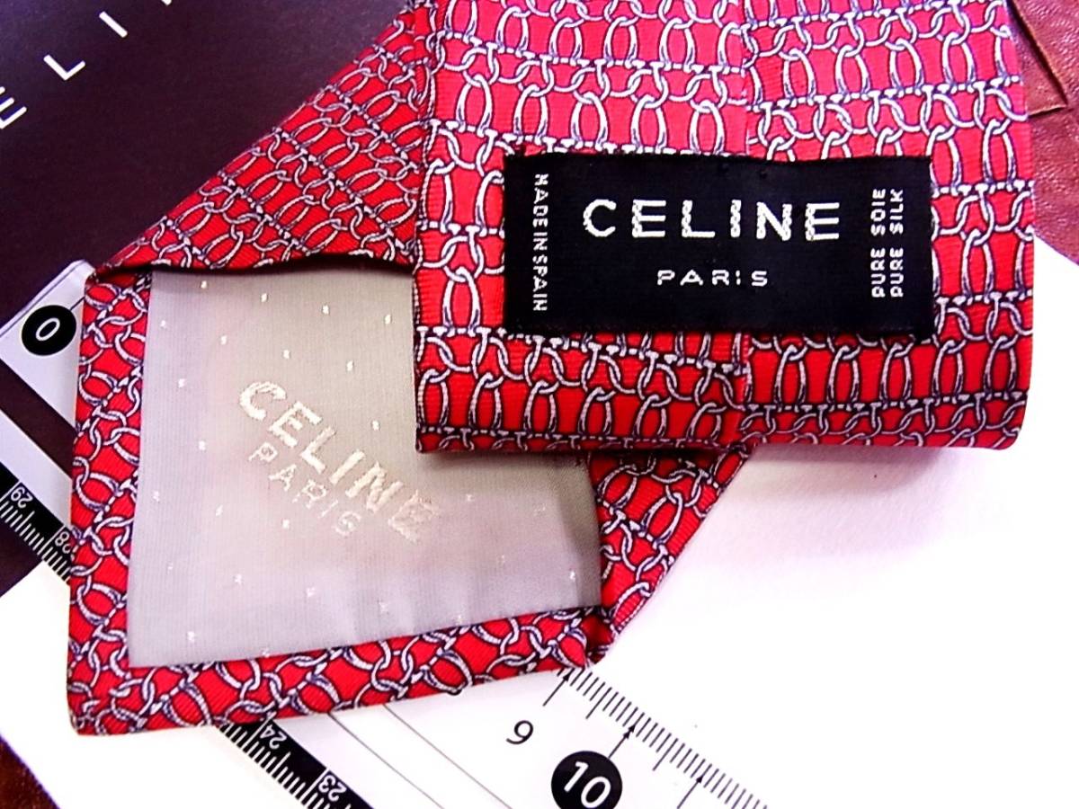 ●2312●良品●セリーヌ【ＣＥＬＩＮＥ】【ロゴ入】ネクタイ_画像2