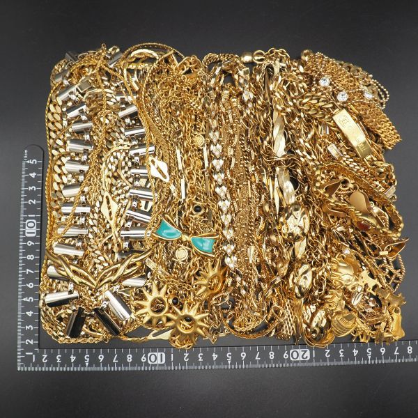 15G1204 1円 大量セット ゴールド ネックレス ブレスレット ...