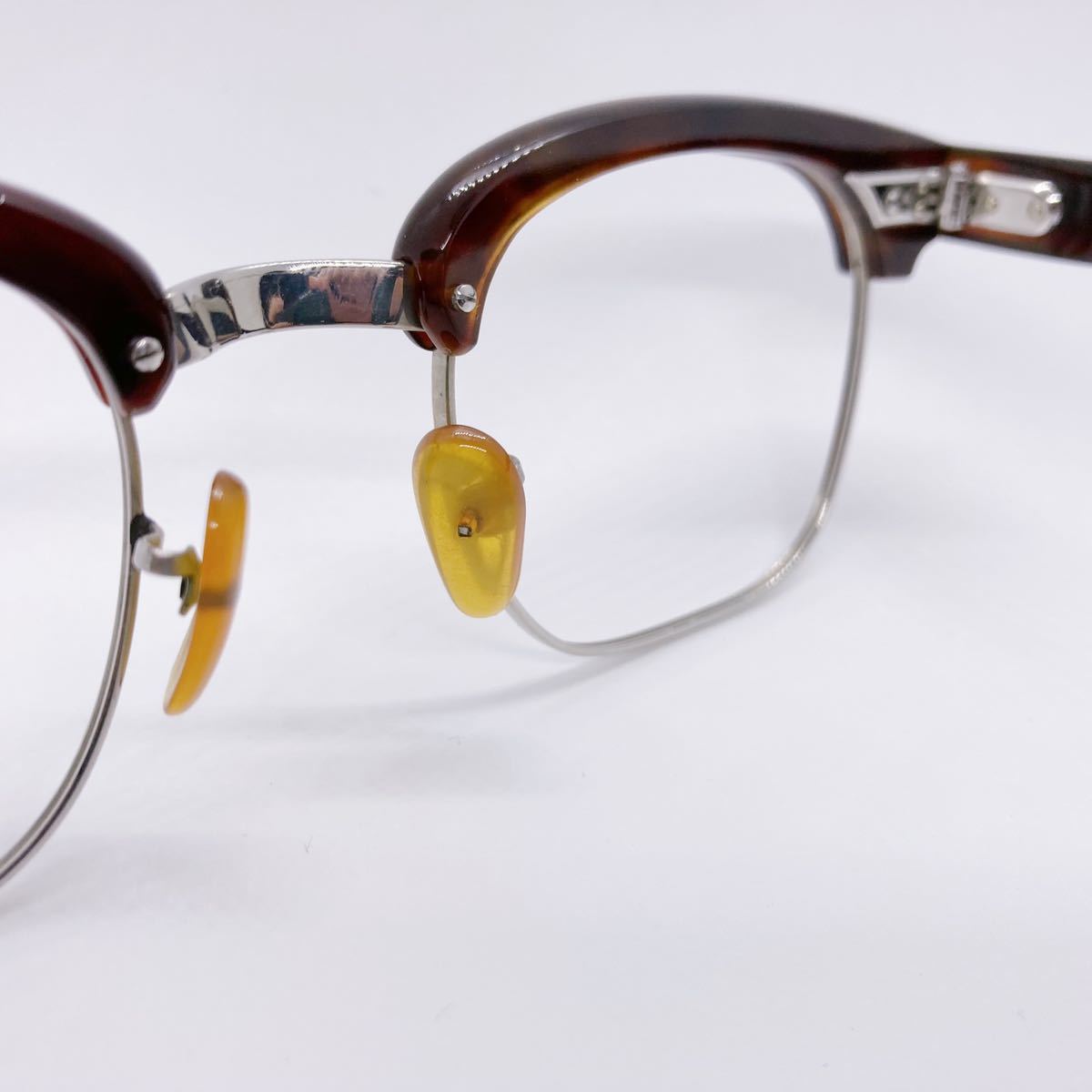 本鼈甲 70年代 ブロー サーモント メガネ 眼鏡 デッドストック