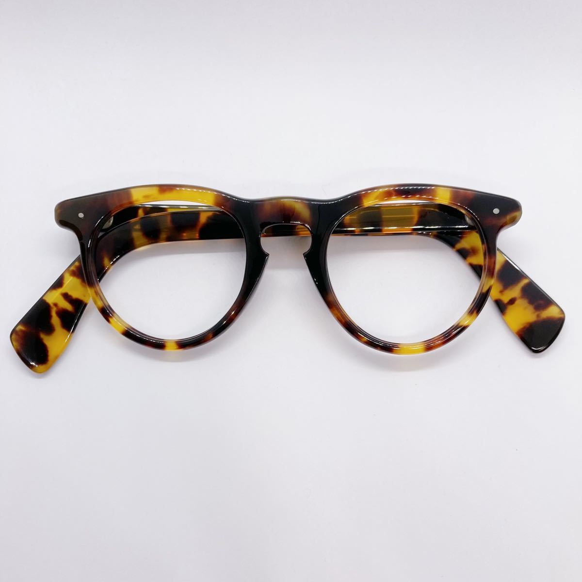 本鼈甲 70年代 メガネ ボストン デッドストック ヴィンテージ 日本製 国産 クラウンパント Vintage 眼鏡 フレーム フランス 