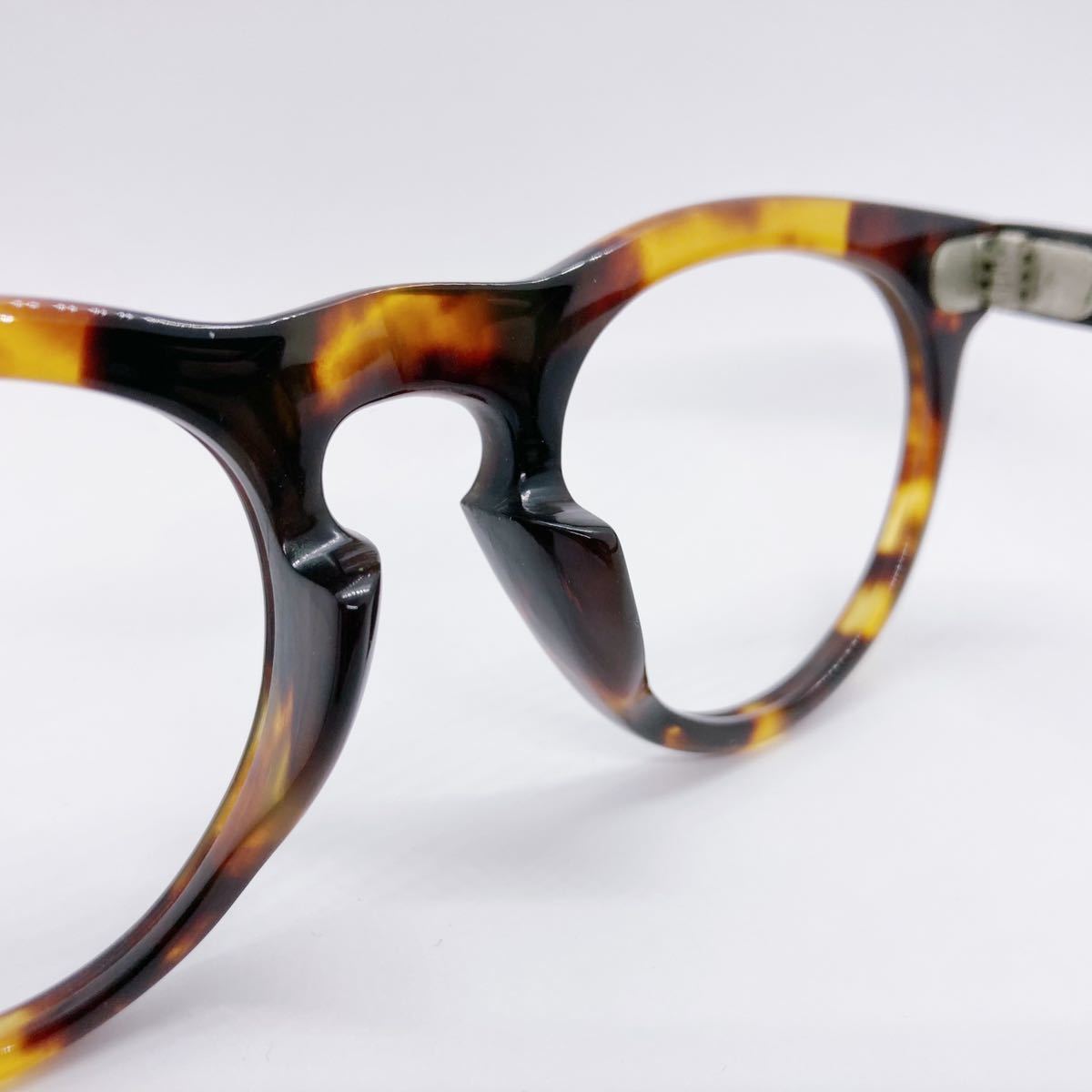 本鼈甲 70年代 メガネ ボストン デッドストック ヴィンテージ 日本製 国産 クラウンパント Vintage 眼鏡 フレーム フランス