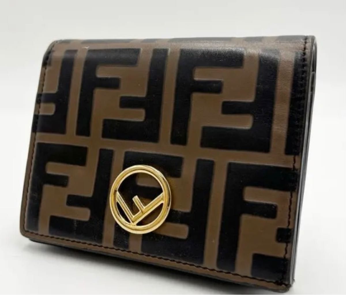 スタニングルアー FENDI フェンディ 二つ折り財布 ロゴ ズッカ 総柄