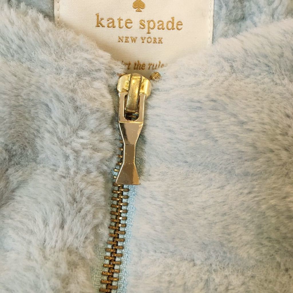 美品　ケイトスペード Kate spade ファーコート　ジャケット　ブルゾン 定価約25000円　140㎝　_画像8