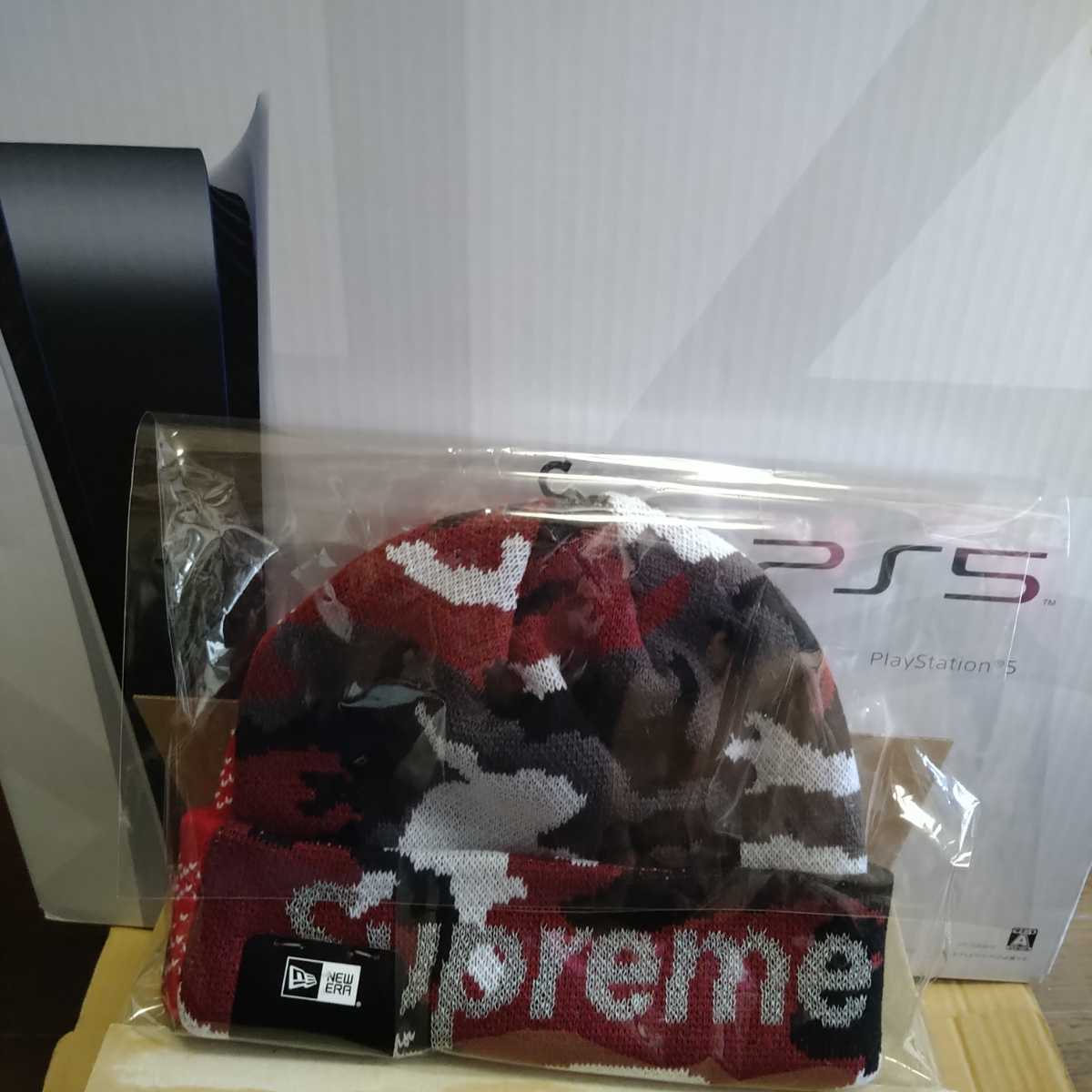 Supreme New Era Split Beanie Red シュプリーム ニューエラ スプリット ビーニー レッド ps5本体 付属しません