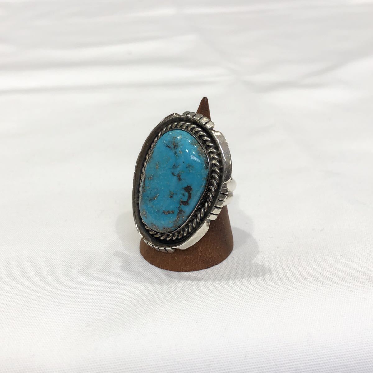  Navajo ring RT sculpture Indian jewelry silver 11 number turquoise Navajo group ring accessory ts202211