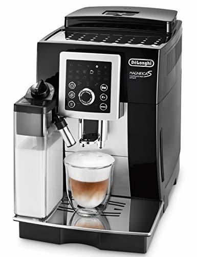 【スタンダードモデル】デロンギ(DeLonghi)コンパクト全自動コーヒーメーカー ブラック マグニフィカ S カプチーノ スマー