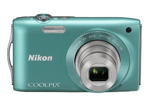 Nikon デジタルカメラ COOLPIX (クールピクス) S3300 ミントグリーン S3300GR(中古品)